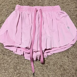 Light Pink Butterfly Shorts
